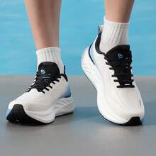 XTEP Shadow Engine 5.0 Men's New Mesh Breathable Cushioned Responsive Running Shoes - Black/White/Blue - View 4