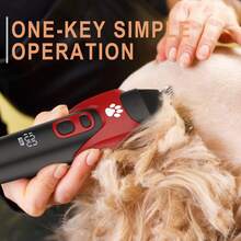 1pc High Power Pet Grooming Clipper, Large Pet Hair Trimmer, USB Rechargeable Electric Shaver For Home Use, Cat And Dog Hair Clipper - View 9