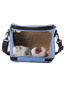 Pet Travel Portable Shoulder Carry Storage Bag, Transparent Breathable Outdoor Pet Carrier, Suitable For Hamsters, Geckos, Hedgehogs, Guinea Pigs - View 1