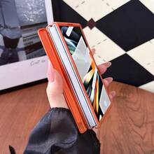 1pc Solid Color Popular Business Fashion Shockproof Anti-Slip Smart Phone Case, Foldable Phone Case, Compatible With Samsung Anti-Drop Protective Case, Phone Case Compatible With Samsung Galaxy ZFold8, Foldable Case For Boys And Girls, Phone Case, Back To School Season, School Opening Season, - Multicolor - View 9