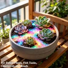 3000/6000 Pcs Of Luminous Stones, Mini Luminous Resin Stones, Suitable For Garden Decoration, Micro Landscape, Bonsai Decoration, Sink And Aquarium Landscaping, Succulent Plants, DIY Decorations; Vase Accessories | Queuing Festival Decoration - Basic Model - View 4
