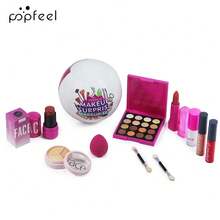 Popfeel Makeup Set Full Multi‑Piece Cosmetic Kit Contains Eyeshadow Lip Products Concealer Blush Beauty Sponge And Brushes For Daily Party Makeup Choice Official Affordable Makeup - Brown - View 7
