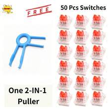 Mechanical Keyboard Switch Set Blue Brown Black Red Shaft Linear Tactile Switch For Gaming Keyboard Replacement Or 3D Print Fingertip Stress Relief Clicker Free Keycap Puller - View 17