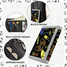 Cartoon Game Console Wallet For Boys And Girls, Cool Strap Design, Convenient For Carrying Out, Mini Pocket Wallet With Hook Design, Top Choice For Back To School And Holiday Gifts - Multicolor - View 6