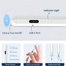 Portable Universal Stylus Set With Anti Misoperation Gloves, Compatible With IPad/Compatible With Samsung/Other Android Smart Tablets, Tilt Pressure Sensing, Anti Misoperation, High-Sensitivity Stylus, Suitable For Mobile Phones/Tablets, Drawing Accessories - Multicolor - View 2
