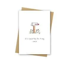 Thinking Of You Card, Encouragement Card, If I Could Mail You A Hug I Would, Cute Support Card - Multicolor - View 5