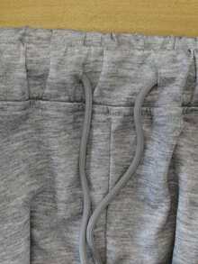 Women's Plus Size Autumn Fashion Casual Sports Long Pants, Loose Fit, Straight Leg Pants Suitable For Outdoor Activities, Hiking, Jogging, Trekking, Cycling, Holiday Gifts, Home Wear, Plus Size Women's Clothing - Grey - View 6