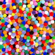 300pcs Mixed Color High Elasticity Colorful Kindergarten Children's Handmade DIY Plush Balls Felt Balls Twist Wire Decoration Materials - Multi-color - View 4