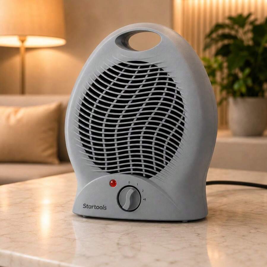Aquecedor Elétrico Portatil Silencioso 2 nives De Temperatura Quartos Salas Escritorio Clima Agradável Rapidamente
