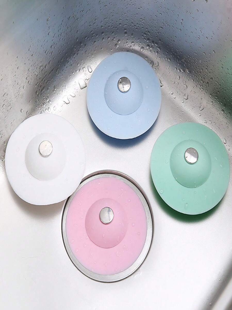 通用 2 合 1 廚房水槽排水塞,防堵塞彈跳式排水塞,適用於浴缸、淋浴間和水槽的毛髮收集器 - 多色 - 查看 1