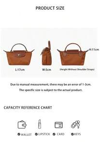 Longchamp Le Pliage Original Series Ladies' Handbag 34175 089 504 - Cognac 34175 089 504 - View 10