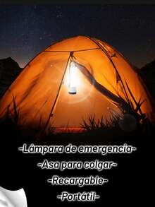 MOREKA linterna de luz de emergencia portátil, luz LED 3 en 1, luz para acampar al aire libre, puede ser portátil o iluminación interior - Blanco - Ver 10