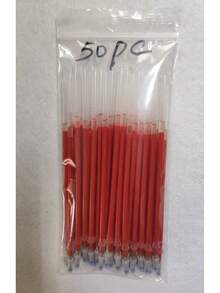 Isi Ulang Pulpen Netral Halus 0,5mm, Tinta Hitam/Biru/Merah, Kartrid Pengganti Tinta, 20/30/50 buah/Kotak, Untuk Pelajar, Kantor, dan Penggunaan Sehari-hari - Bulat - View 10
