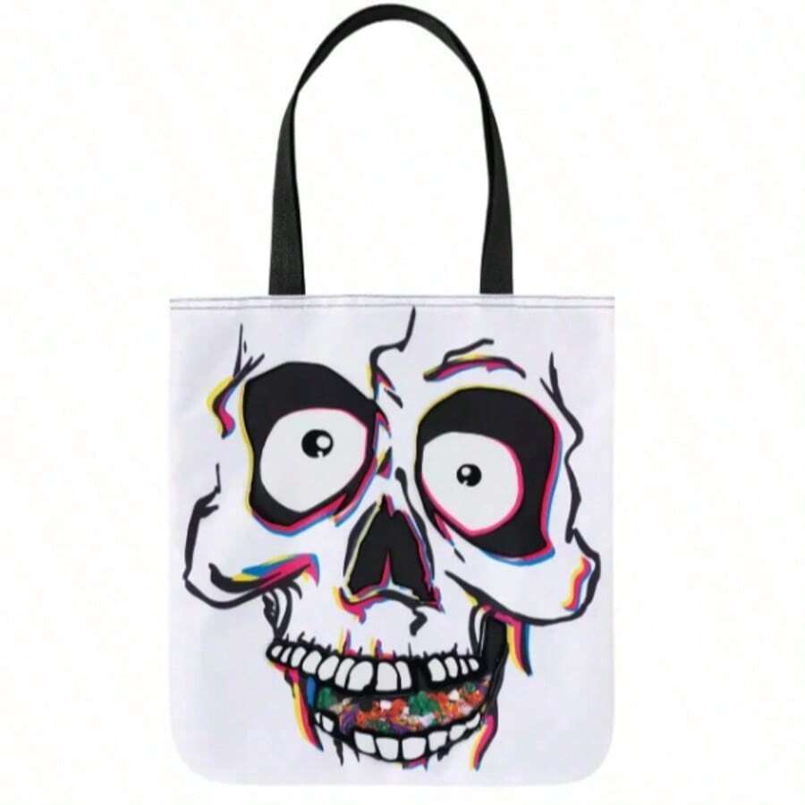 Halloween Large Tote Bag With Inner Pocket, Reusable Shoulder Bag, Travel Bag, Shopping Gift - Multi-color - View 1