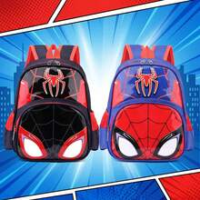 Disney Spider-Man Cartoon Print Backpack For Boys And Girls, Lightweight School Bag For Back To School And Travel, Highly Attractive Design - Multicolor - View 1