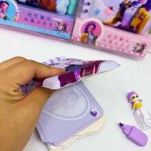Hasbro-Witch Squad Cartoon Stress Relief Planner Notebook Student Notepad Highlighter Pen Decompression Spiral Notebook Stationery Set Gift - Multicolor - View 6