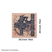 1 buah Kain Altar Tarot dengan Susunan 10 Kartu, Taplak Meja Pembacaan Tarot Astrologi Bunga Bulan, Dekorasi Ramalan Sihir, Alas Tarot - MultiWarna - View 8