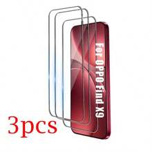 Kompatibel dengan OPPO Find X9 /X9S /X9 Pro/X9 Ultra / Find X8/ X8 Pro / Reno 15F /Reno 15/Reno 15 Pro /Reno15 Pro Max/RENO16 /RENO 16 F/Reno 16 PRO Pelindung Layar Kaca Tempered, Definisi Tinggi, Mendukung Pembukaan Sidik Jari, Pelindung Layar Kaca Tempered Lengkung 3D Transparan - Clear - View 8