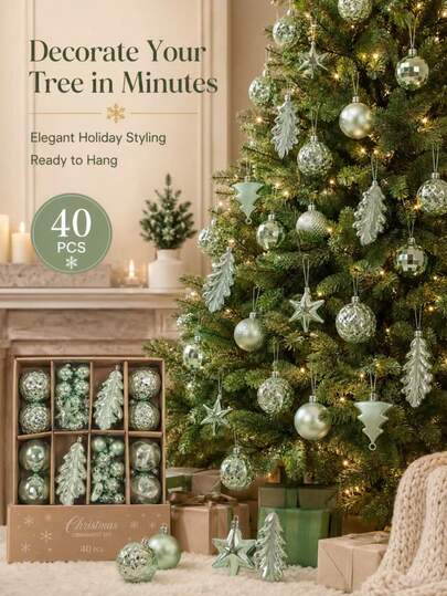 Suitable For Christmas Tree Decoration, Living Room Fireplace Backdrop, Store Window Display, Christmas Party Decor, Influencer Homestay Soft Furnishing, Holiday Window Scene; Features Versatile Hanging Decorative Effect, Comes With Hanging Accessories For Easy Installation, Glossy / Mirrored Carved Balls Are Durable And Not Easily Broken, Reusable For Multiple Years, Creating A Rich Christmas Atmosphere