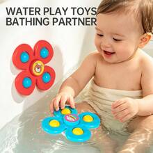 1 buah Mainan Putar dengan Perekat Hisap untuk Bayi & Balita, Cocok untuk Meja, Kereta Dorong, Ranjang Bayi, dan Berbagai Suasana, Mainan Sensorik Bayi, Hadiah untuk Acara Baby Shower dan Ulang Tahun - MultiWarna - View 8