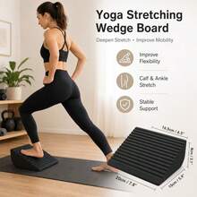 EVA Yoga Stretching Wedge Board Non-Slip EVA Yoga Fitness Slant Board Portable Calf Stretching Wedge For Ankle Flexibility Squat Support Fitness And Home Balance Training - Multicolor - View 7