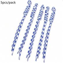 5入組 22-25cm 色塊拼接手工編織尼龍掛繩,花卉圖案鑰匙圈手機掛繩包飾 DIY 校園文具背包可愛裝飾繩 - 花色編織掛繩 - 查看 28