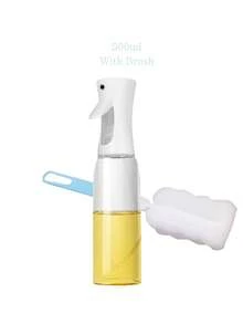 White/Black Plastic Modern Transparent Oil Spray Bottle With Brush, Kitchen Oil Sprayer, Suitable For Camping, BBQ, Salad, Baking, Cooking, Frying, Baking, Party, Kitchen Tools/BBQ Tools - Multiple Styles - View 15