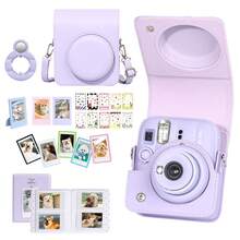 Mini 13 Instant Camera Mini 13 Set, Accessories Include PU Camera Protective Case, 3 Mini Photo Frames, 5 Magnetic Photo Frames, 10 DIY Stickers, 64-Page Photo Album, Selfie Mirror - View 1