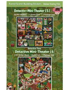 A Set Of DIY Scene‑Building Stickers,Detective Mini Theater DIY Handcraft,Stress‑Relief Scene Stickers,Leisure Time Puzzle Materials For Students To Relax - 33.0 Detective Theater 5 - View 1