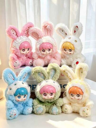 Cute Small Plush Rabbit Doll, Mini Plush Rabbit Doll Pendant, Birthday Gift Christmas Decoration Halloween (Internal Material Is Hard Non-Plush Filling)