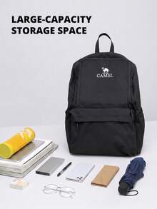 CAMEL CROWN Foldable Large Capacity Travel Backpack, Short Trip & Gym Storage Bag - Phantom Black - View 2