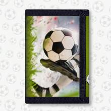Teenager Wallet, Boys & Girls Personalized Card Holder, 3D Soccer Goal Style Wallet, Ultra-Thin Design With Keychain, Wear-Resistant & Dirt-Resistant, Daily Use, Clip-On Convenient To Carry - Multicolor - View 1