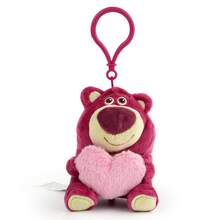 MINISO Disney Lilo & Stitch Plush Keychain Hanging Bag Charm Cute Sad Mascot Keychain - 粉色 - 查看 2