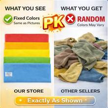 1/5/6 Sets Random Color Microfiber Cleaning Cloth Set - Multi-Purpose Towels, Suitable For Home And Kitchen, Durable And Absorbent, Perfect For Living Room, Bedroom, Bathroom And Furniture, Easily Remove Stains And Grease, Essential Cleaning Supplies - Multiple Styles - View 8