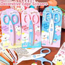 1pc Lace Scissors, Craft Scissors, 3 Styles Of Paper Cutting Lace, Wavy Edge Scissors, Handmade Design, Suitable For Crafts, Home And School Use - Multiple Colors and Random Styles - View 6