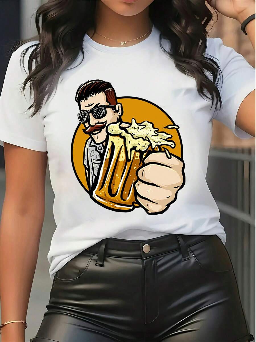 Women T-Shirts - 白色 - 查看 1