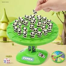 Panda Balance Tree Educational Toy, Includes 48 Panda Interactive Family Board Game, Suitable For Children And Parents Hands-On Educational Desktop Game - Multicolor - View 1