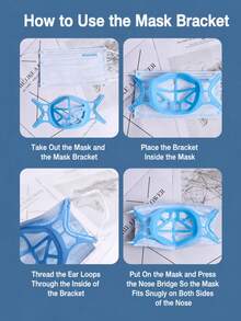 10/5/1pc Silicone Mask Inner Support, No Protective Device, Breathable, Suitable For Fitness Training Daily Protection, Prevents Mask From Sticking To Face - Mask Holder - View 3