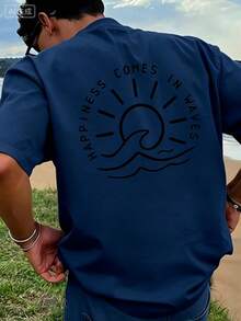 Men T-Shirts - Navy Blue - View 5