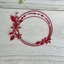 1pc Christmas Snowflake Round Frame Carbon Steel Scrapbooking Metal Cutting Template, For Making Paper Greeting Cards - Christmas - View 6