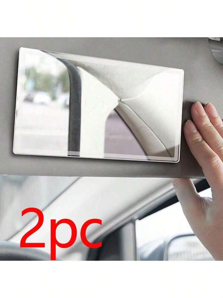 2pcs Car Interior Multifunctional Vanity Mirror - Transparent 2-pack - View 5