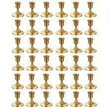 1/2/4/6/12/30pcs Brass/Black Metal Candle Holders, Candle Stands For Centerpiece Decoration On Dining Table, Wedding, Party, Birthday, Home Decor - Multicolor - View 31