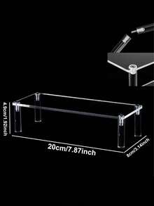 1pc Multi-Layer Acrylic Display Stand, 3-Tier Food/Dessert Display, Perfume Storage Rack, Small/Mini Display Stand For Storage And Decoration - Clear - View 7