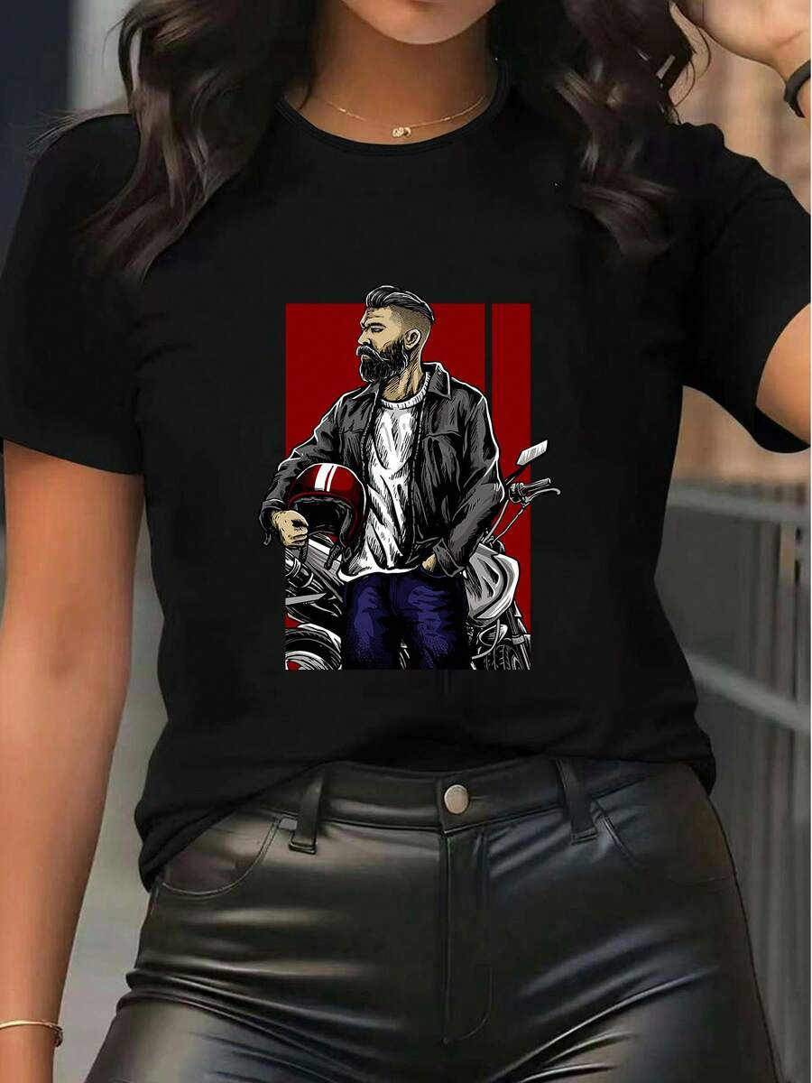 Women T-Shirts - 黑色 - 查看 1