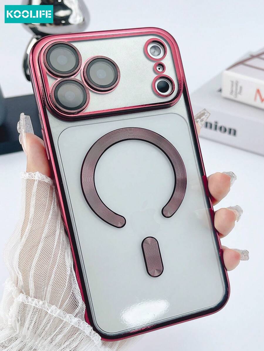 KOOLIFE 1組奢華Ins磁吸無線充電加厚防摔耐用時尚手機殼，相容 iPhone 18 Pro Max、17、17 Pro Max、16、15、13 Pro...