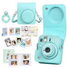 Mini 13 Instant Camera Mini 13 Set, Accessories Include PU Camera Protective Case, 3 Mini Photo Frames, 5 Magnetic Photo Frames, 10 DIY Stickers, 64-Page Photo Album, Selfie Mirror - View 12