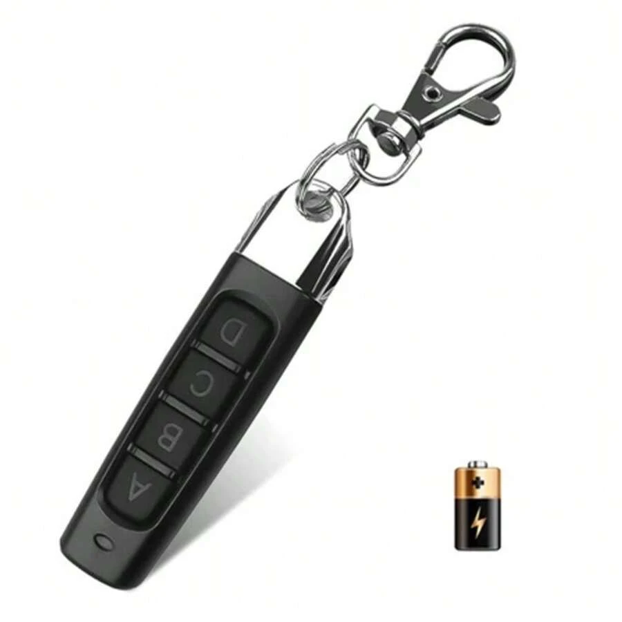 Controle Remoto Universal Portão de Garagem 433MHz 4 Botões Compatível PPA Garen IPEC RCG Intelbras com Chaveiro - Portanto - Visão 1