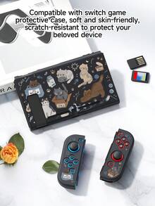 Jemdura, Compatible With Switch 2nd Generation Protective Case (2025), 1pc Cat Line Drawing Switch Game Console Accessory Protective Shell, Compatible With Switch 2 Model, Expandable Kickstand Hard Shell, Best Gift Compatible With Switch Players. - View 15