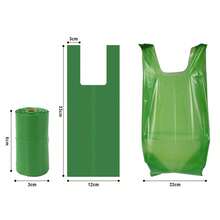 8 Rolls 120pcs Pet Dog Waste Bags, Leak-Proof Thickened With Drawstring Handle Strong Garbage Bags - View 7