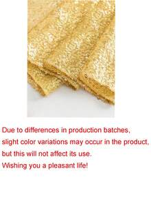 Gold Sequin Table Runner And Tablecloth Set - Shiny Gold Wedding, Party, Event Decor - Fringed Square Tablecloth (Fabric), Suitable For Dining Table Center Decoration, Special Occasions - Multicolor - View 7